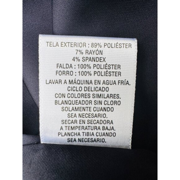 2/$30 NWT Maison Jules Medium Dress Floral Black Background - Picture 9 of 14